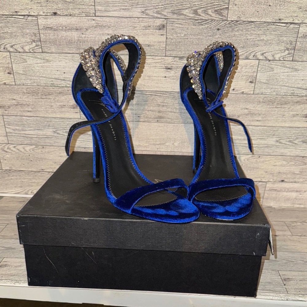 Giuseppe Zanotti Blue Stiletto Heels